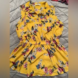ModCloth Yellow Peplum